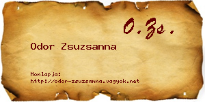 Odor Zsuzsanna névjegykártya